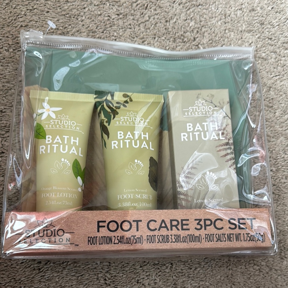 Bath Ritual Foot Care 3pc Set - Green